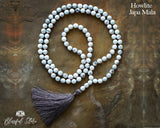 Howlite 108 Beads Japa Mala With Buddha Charm