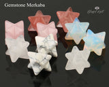 Gemstone Merkaba Star Stones - www.blissfulagate.com