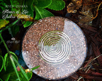 7 Chakra Flower of Life Orgone Water Charging Plate / Coaster