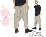 Aladdin Harem Pants Cotton Stripped Pants Harem Stripped Aladdin Pants Printed Harems Boho Pants Line Aladdin Pants