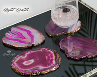 Agate Coaster Pink