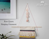 Rose Quartz Tumble Stone Hanging Ornament