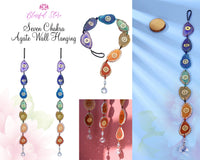 Seven Chakra Agate Hanging Ornament.