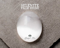 Selenite Palm Stone