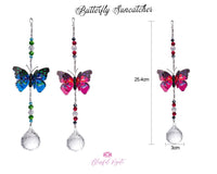 Butterfly Sun Catcher Hanging Ornament. ( Rainbow Maker )