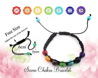 Seven Chakra Bracelet ( Adjustable )