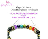 Seven Chakra Yantra Bracelet.