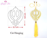 Sikh Khanda Car Ornament Car Hanging Accessories