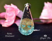 Turquoise Reiki Pendant. - www.blissfulagate.com