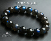 Graded Labradorite Bead bracelet,