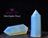 Natural Opalite Mini Reiki Healing Pocket Gemstone Wand