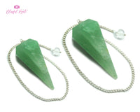 Orgonite Green Aventurine Gemstone Pendulum - www.blissfulagate.com