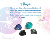 Zodiac Signs Tumble Stone Sets ( Scorpio )