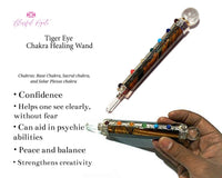 Tiger Eye Chakra Healing Wand - www.blissfulagate.com