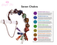 Seven Chakra Selenite Stick Car Hanging