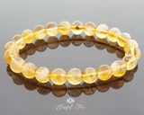 Genuine Natural Citrine Beaded Bracelet