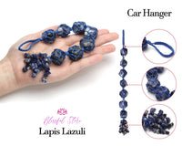 Lapis Lazuli Tumbled Stone Hanging Ornament