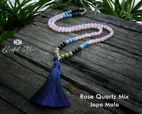 Rose Quartz Mix 108 Beads Japa Mala