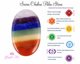 Seven Chakra Reiki Palm Stone