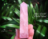 Rose Quartz Obelisk Wand