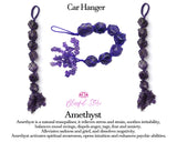 Amethyst Tumbled Stone Hanging Ornament - www.blissfulagate.com