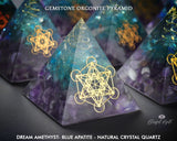 Amethyst Mix Crystal Gemstone EMF Pyramids.