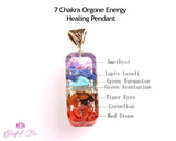 7 Chakra Orgone Healing Pendant - www.blissfulagate.com