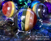 Seven Chakra Bonded Sphere - www.blissfulagate.com