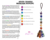 Seven Chakra Markaba Star Car Hanging