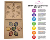 Seven Chakra Gemstones Healing Box Set. - www.blissfulagate.com