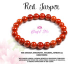 Genuine Red Jasper 8mm Beads Bracelet