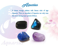 Zodiac Signs Tumble Stone Sets ( Aquarius )