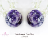 Amethyst Mushroom Gua Sha - www.blissfulagate.com