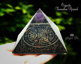 Orgonite Tourmaline Amethyst Sphere Pyramid.