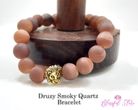 Smoky Quartz Druzy Bracelet