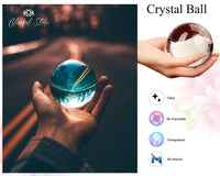 100mm Clear Crystal Gazing Ball - www.blissfulagate.com