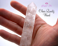 Clear Quartz Obelisk Wand - www.blissfulagate.com