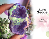 Aura Geode Cluster - www.blissfulagate.com