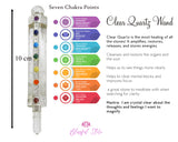 Clear Quartz Chakra Healing Wand - www.blissfulagate.com