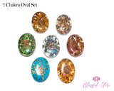 7 Chakra Orgonite Chipstones Oval Shape Reiki Stones - www.blissfulagate.com