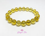 Genuine Natural Citrine Beaded Bracelet