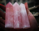 Rose Quartz Obelisk Wand