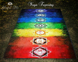 Seven Chakra Yoga Tapestry Reiki Blankets - www.blissfulagate.com