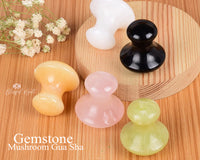 Gemstone Mushroom Gua Sha - www.blissfulagate.com