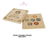 Seven Chakra Engraved Gemstones Box Set. - www.blissfulagate.com