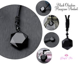 Obsidian Hexagram Pendant