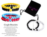 Couple Gemstone Bracelets - www.blissfulagate.com