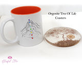 Gemstone Crystal Water Charging Plate  / Tree Of Life Coaster - www.blissfulagate.com