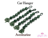 Aventurine Tumbled Stone Hanging Ornament - www.blissfulagate.com