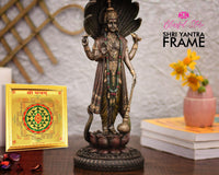 Shree Sampoorna Vastu Yantra Golden Foil Photo In Golden Frame